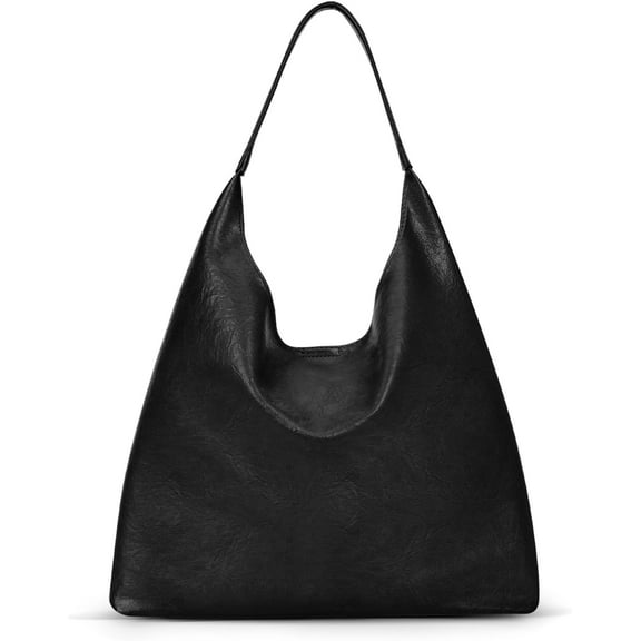 JUYGO Faux Leather Tote Bag Women Bag Trendy Slouchy Work Tote College Tote Handbag Shoulder Bag