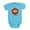 Turquoise, variant on CafePress - Pizza Bagel - Cute Infant Bodysuit Baby Romper - Size Newborn - 24 Months