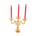 thumbnail image 2 of LeeQinersw 1/12 Dollhouse Candle Holder Doll House Candlestick for Cabinet Shelf Mantel Gold and Red, 2 of 9