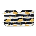 thumbnail image 7 of Goofa Gold Flamingo Printed Car Windshield Sunshade,Foldable Reflective Sun Visor,UV Protection Heat Blocker Sunshade,Car Cooling Accessory-, 7 of 7
