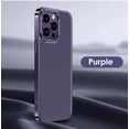 thumbnail image 6 of High quality leather phone case for iPhone 14 Promax metal electroplating lens frame protective cover, 6 of 10