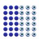 thumbnail image 4 of 100 piezas de resina práctica Oblate Blue Evil Eye Beads cuentas traseras planas para hacer joyas DIY Scrapbooking (8 x 8 mm), 4 of 6