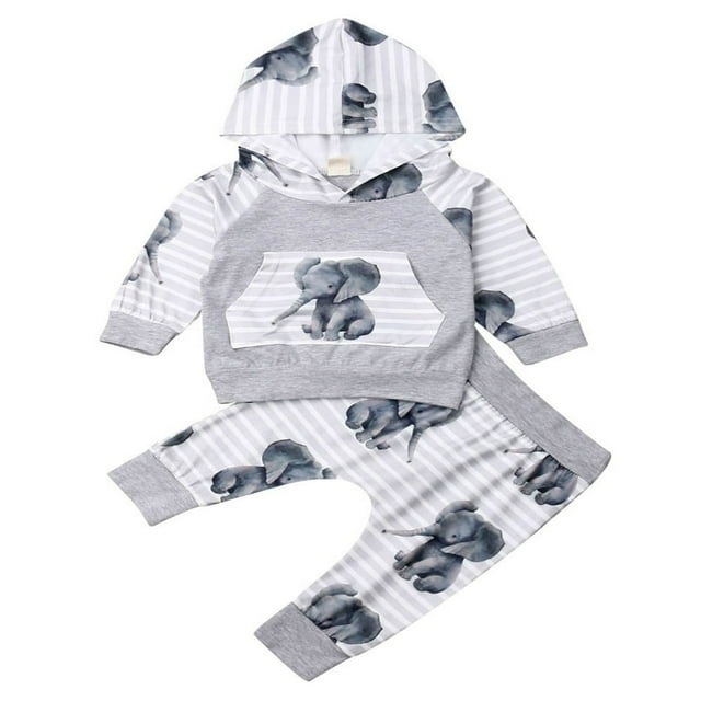 Ensembles de Vêtements d'Automne en Coton pour Bébé Garçon Unisexe
