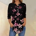thumbnail image 2 of Women Fashion Tops Blouse Womens V Neck T Shirts Loose Fit Generic Womens Tops Hide Belly, 2 of 5