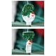 thumbnail image 3 of Nueva vela digital navideña de Papá Noel, verde y blanca, con sombrero rojo y muñeco de nieve., 3 of 4