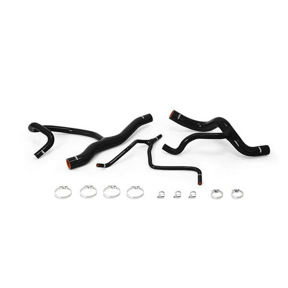 Mishimoto MMHOSE-CAM4-16HDBK HD Cooling Package Silicone Radiator Hose Kit Compatible With Chevrolet Camaro 2.0T 2016-2018 Black