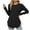 Black, variant on Shirts for Women Dressy Casual Fall Womens Long Sleeve Round Neck Shirts Side Split Basic Loose Tunic Tops Casual Blue Size XXL