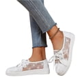 thumbnail image 6 of Wedding Shoes Bridal Sneakers Flats Bride Tennis Shoes Flowers Lace Sneakers, 6 of 6