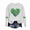thumbnail image 4 of Funny St Patricks Day Shirt Women Shamrock Crewneck Sweatshirt Long Sleeve Casual Pullover Saint Patricks Day Shirt Green Going Out Tops for Women, 4 of 4