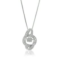 Vir Jewels 1/6 CTTW Lab Grown Diamond Pendant Necklace in Sterling Silver with Chain For Women