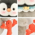 thumbnail image 3 of Cute Penguin Plush - Penguin Stuffed Animal, 11.8Inches Soft Cozy Doll with Red Lobster, Cuddly Home Decor All Ages, Girls Boys, Energetic Companion, Great Christmas Gifts, 3 of 6