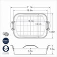 thumbnail image 4 of Nordic Ware Extra Large Copper Roaster with Rack, 4 of 4