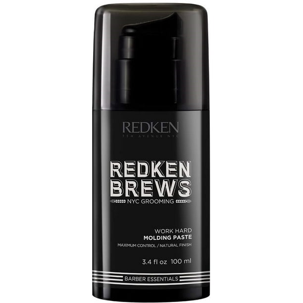 Redken Redken Brews Work Hard Molding Hair Paste for Men, 3.4 Oz