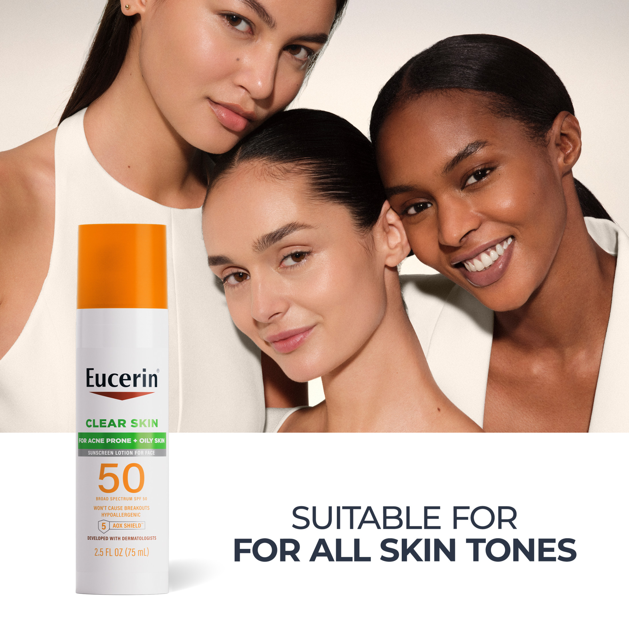 Eucerin Sun Clear Skin Face Sunscreen Lotion SPF 50, 2.5 oz photo 8