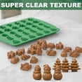 thumbnail image 3 of Fymlhomi Christmas Chocolate Molds, Silicone Gummy Molds, Mini Christmas Mold for Baking, Chocolate, Gummy, Biscuit, Ice Cube, Jelly(Christmas Set A), 3 of 5