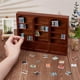 thumbnail image 3 of Estantería de madera en miniatura, escala 1:12, color marrón. Mini estantería expositora. Mini estantería de madera. Modelo de mueble en miniatura. Vitrina de madera., 3 of 5