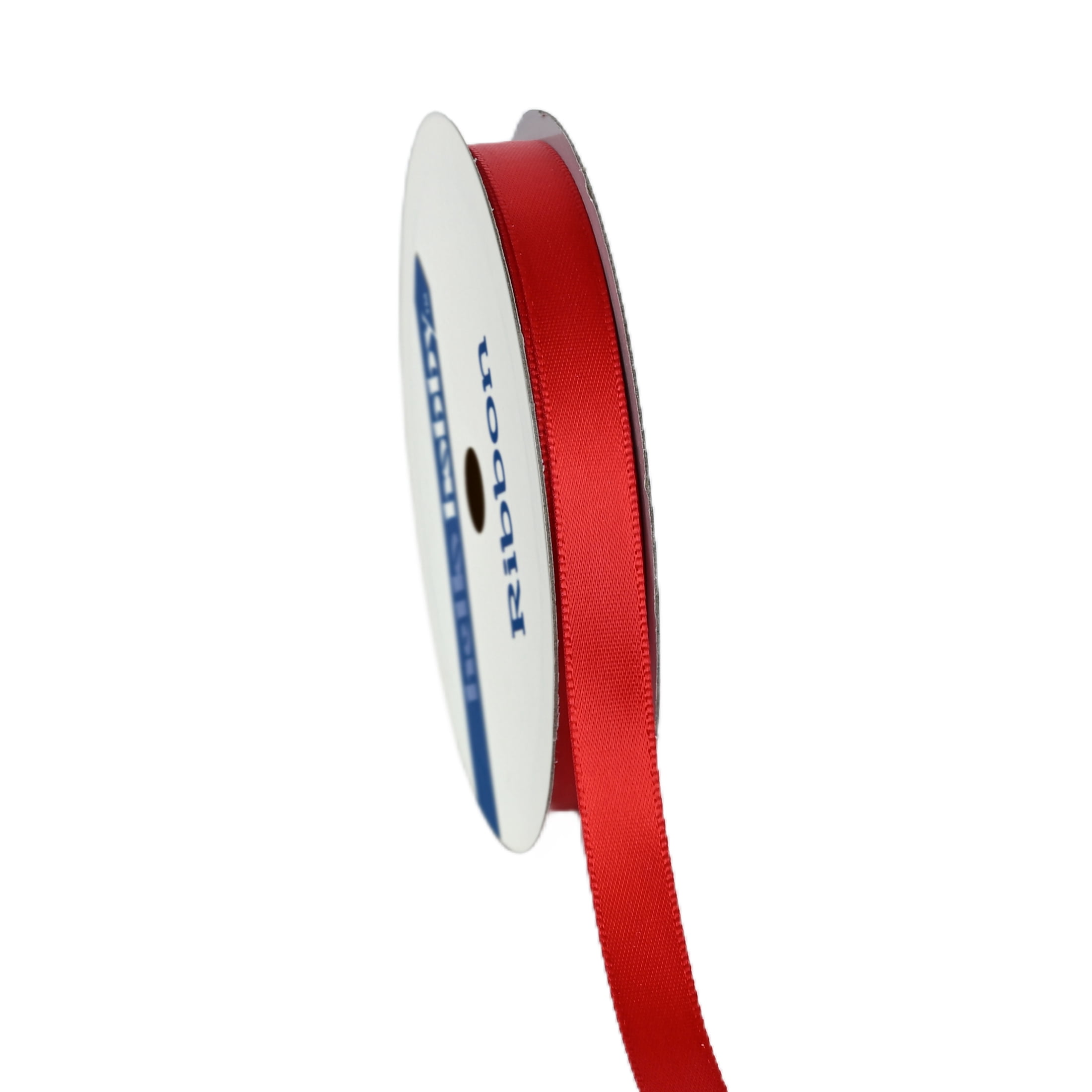 Gwen Studios 3/8" Red Satin Ribbon, 7 Yards