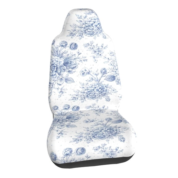 Floral Fuzzy Car Seat Covers Stretch Car Seat Protectors Universal Fit