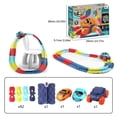 thumbnail image 3 of Juego De Vagones Eléctricos De Riel Flexible Montaje de vagones de juguete con ranuras flexibles para niños y niñas (92 piezas), 3 of 8