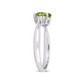 thumbnail image 3 of 4/5 Carat (CTW) Bague Peridot vert en argent sterling, 3 of 5