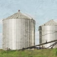 thumbnail image 2 of Prime, Marcus 26x26 White Modern Wood Framed Museum Art Print Titled - Twin Silos, 2 of 4