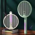 thumbnail image 3 of 1 Set Mosquito Swatter Insulated Power Grid Bionic Capture Silent Operation Nonradiative 1200mAh Battery 4 in 1 Electric Mosquito Swatter Bedroom Supply, 3 of 7