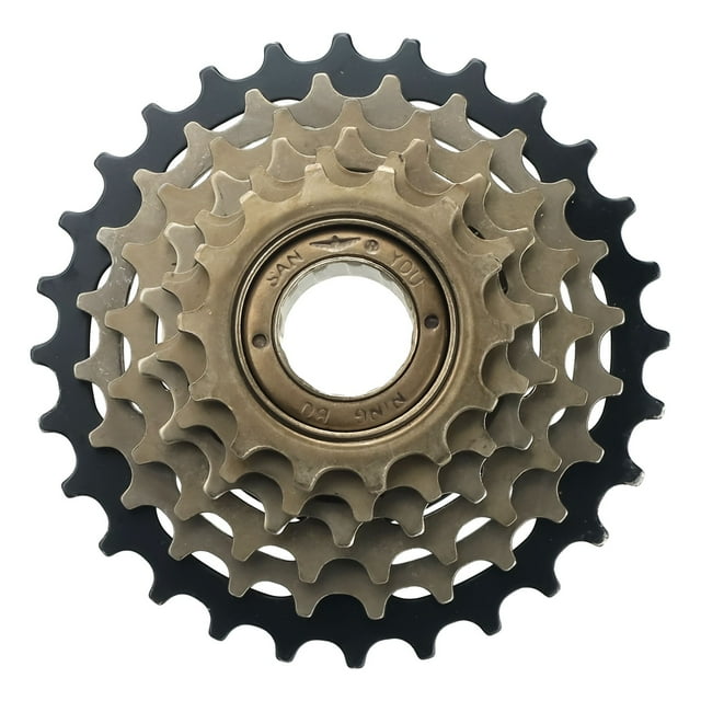 Vélo 6/7/8 Vitesses 13/14-28T Vis sur Roue Libre pour Positionnement Pièces de Vélo 6 Vitesses Noir