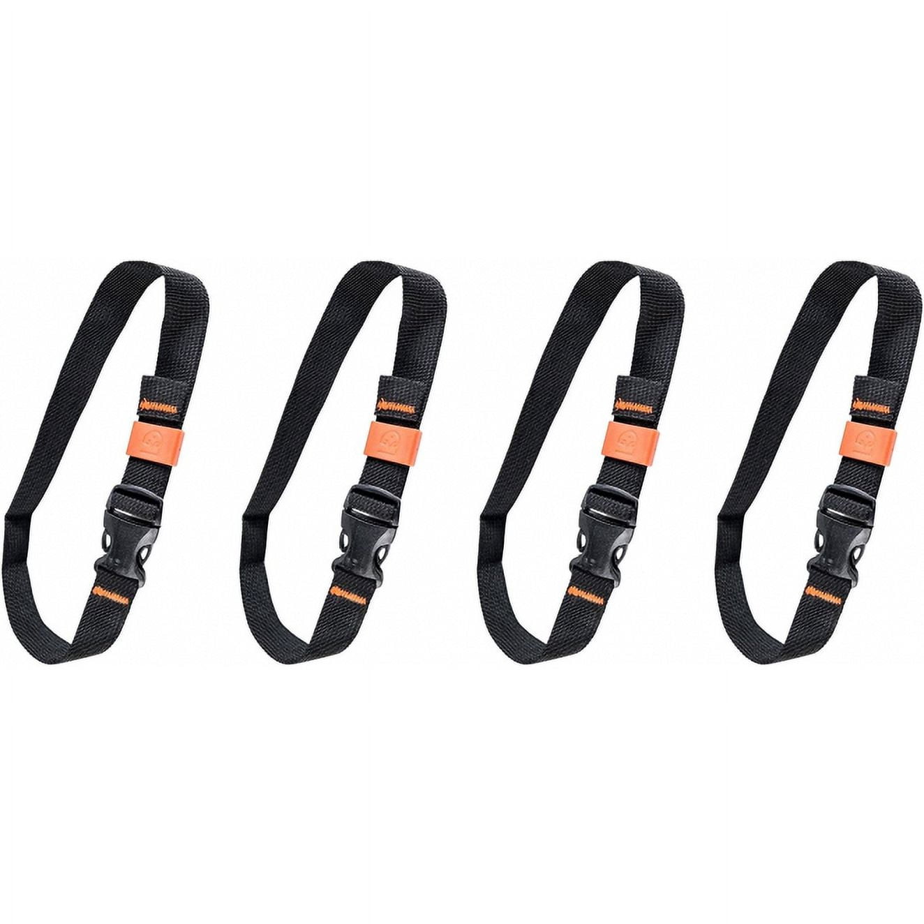 GEAR AID Utility Straps with Side Release Buckle, Secure and Compress Camping, Biking, Hunting, Boating Gear, 1" Width, 60" Length, 2 Pack