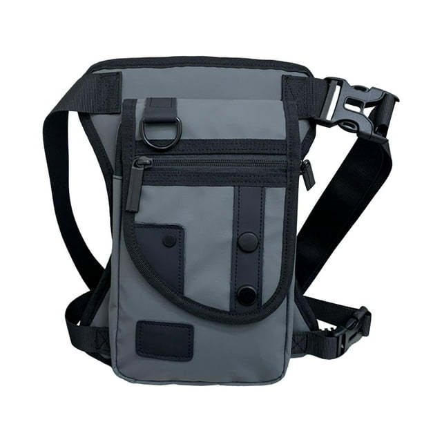 Bolsa Accs Multiusos Nylon Ligero Muslo Cinturón Fanny Pack Aparejos de pesca Bolsa Gris Zulema Bolsa de muslo para pierna