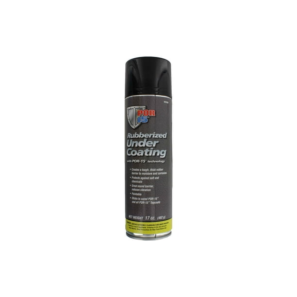 POR15 49308 Rubberized Black Undercoating (1) 17oz Aerosol Can