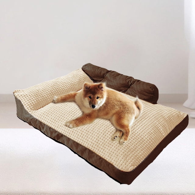 Cama Cálida Para Perros, Colchón Para Dormir Para Mascotas, Otoño Invierno, Para Cachorros, Gatitos, Pomerania, Marrón, XL marrón XL