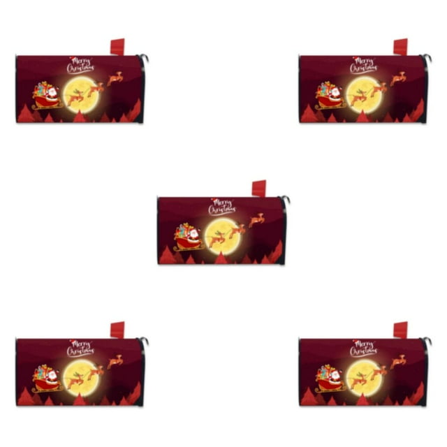 Maytalsory Effortlessly Install And Remove Easy To Mailbox Cover Vivid Print Cloth Abstract Style Colorful Mailbox Cover YTYH2309089 5Set