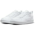 thumbnail image 2 of Nike Court Borough Low Recraft Big Kids' Shoes Color: White/White/White Size: 3.5Y, 2 of 8