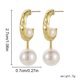 thumbnail image 5 of HomeKingdee Irregular Shaped Beads Geometric Creative Earrings - Network Red Metal Earrings for Women, Fashion Jewelry Gift for Various Occasions, 5 of 5
