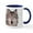 White/Navy Inside, variant on CafePress - Wolf_300Dpi_Clr[1] Mugs - 11 oz Ceramic Mug - Novelty Coffee Tea Cup