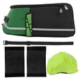 thumbnail image 1 of Bolsa para baúl de bicicleta multifuncional, impermeable, para deportes al aire libre, para bicicleta de carretera y montaña, color negro y verde., 1 of 14