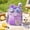 Purple, variant on High-Capacity Plastic Water Cup with Dual Sip Compartments and Straw, Transparent Food-Grade Travel Bottle for Two Beverages, Outdoor Sports and Work