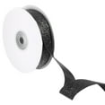 thumbnail image 1 of Cinta Brillante Uxcell, 25 Yardas x 7/8" Cinta Metálica Negra Brillante para Envolver Regalos, 1 of 5
