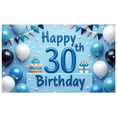 thumbnail image 7 of Yatrandify Decorative Design Happy 30th Birthday Party Backdrop Balloon Decoration Cake Decoration Celebration Banner for Birthday Party Indoor Decoration Photo Shoot, 7 of 7