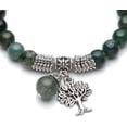 thumbnail image 5 of Pulsera elástica del árbol de la vida, pulsera de cuentas de piedras preciosas de cristal curativo Reiki, joyería de piedra de la suerte (6,2 pulgadas), 5 of 5