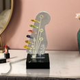 thumbnail image 6 of Light Up Guitar Pick Holder,Guitar Accessories Gift for Guitar Players Guitarists，Acrylic Electric Guitar Headstock Shaped Pick Holder with Base for Picks Storage and Display, 6 of 7