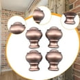 thumbnail image 6 of deevoka 4 Pieces Curtain Rod Finials Drape Rod Finals Heads for Indoor Bedroom Hotel Rose Gold, 6 of 9