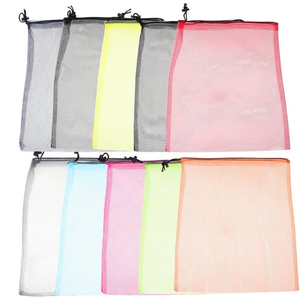10pcs Bolsos de cordones de algodón orgánico práctico Supermercado Fruta Bolsas de compras