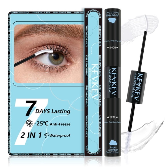 Pegamento para pestañas KevKev transparente impermeable 10 ml de secado rápido