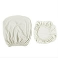 thumbnail image 1 of Inteprter Paquete de 2 fundas para sillas de oficina de tipo dividido, resistentes al desgaste, desmontables, lavables, para decoración del hogar, funda Decoración del hogar blanco Inteprter HA011226-02, 1 of 5