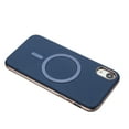thumbnail image 3 of Allytechgroup iPhone XR Case with Magnetic Ring, Compatible with Magsafe Slim Back Cover Flannel Inner Lining Shockproof Protective Phone Case for Apple iPhone XR, Darkblue, 3 of 6