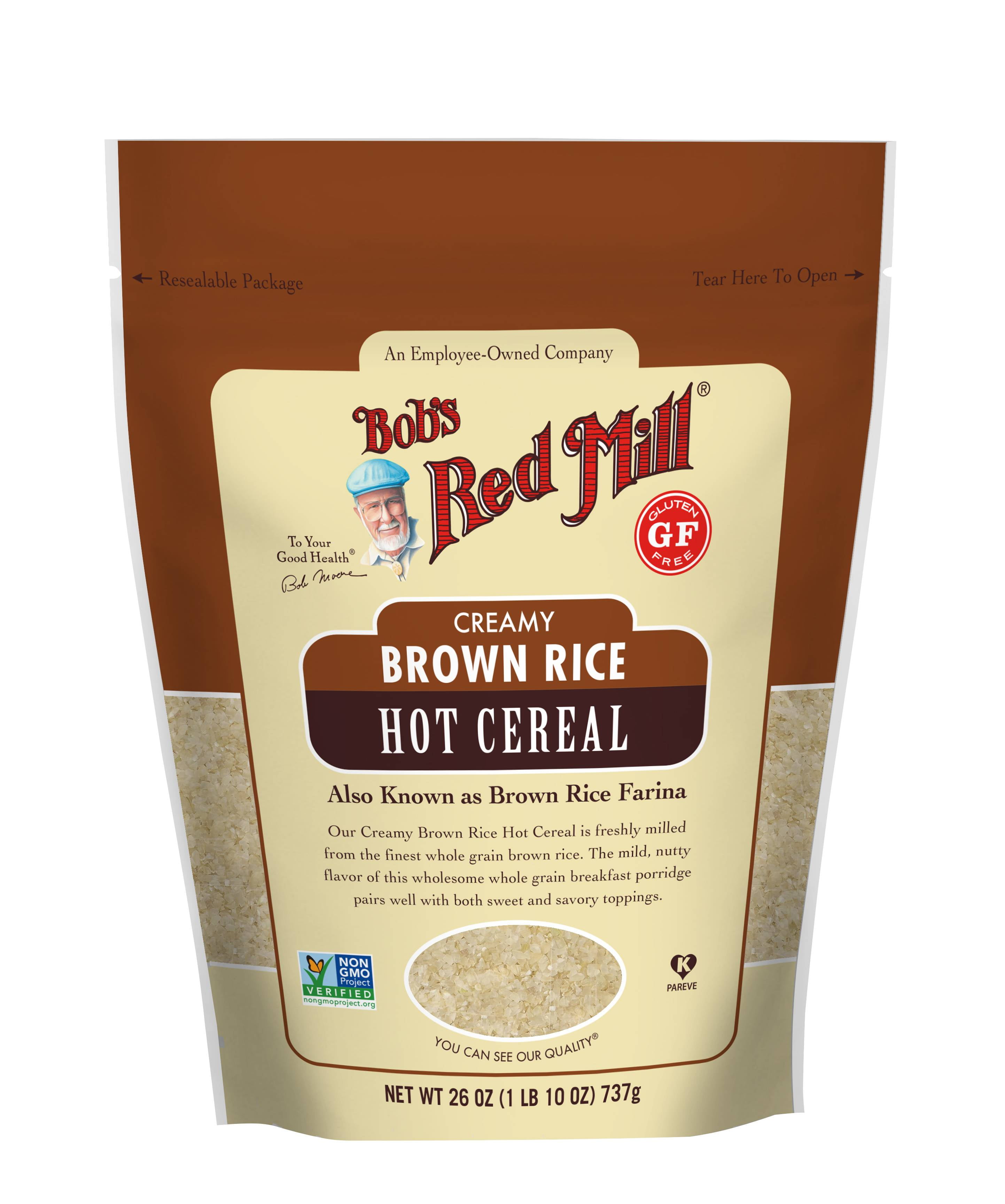 Bob's Red Mill, Creamy Brown Rice Farina, Hot Cereal, 26 ...