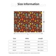 thumbnail image 5 of Yiaed Retro Coffee Print Blanket Throw Blanket Soft Cozy Flannel Blanket for Home Bed Sofa Couch Chair-60"x50", 5 of 6
