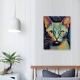 thumbnail image 3 of Cat Canvas Print American Shorthair Devon Rex Cat Hanging Wall Art Funny Home Decor Poster Print, 3 of 4