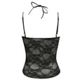 thumbnail image 4 of Women Lace Trim Top LowCut Spaghetti Strap Camisoles Square Neck Backless Crop Tops Going Out Tank Top Sports Bra Top Pack plus Size Silk Camisole for Women Girls Bra Camisole for Women Camisole for, 4 of 5